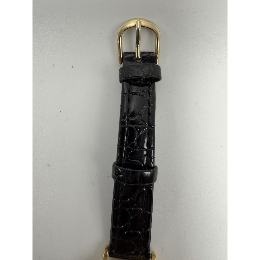 Gucci 3001L New Battery Ladies Watch Striped Dial 25MM 6.75" Swiss Gold Plated - Picture 8 of 15